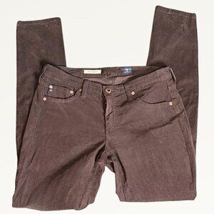 AG Adriano Goldschmied The Legging Super Skinny - Coffee Bean Corduroy Size 29R